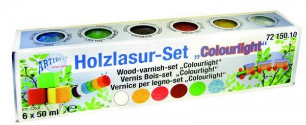 Holzlasur-Set "Colourlight" artidee creartec piccolina