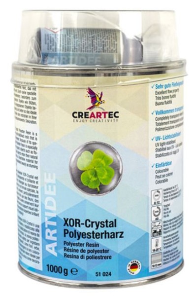 XOR-Crystal Polyesterharz farblos CREARTEC ARTIDEE piccolina 51024